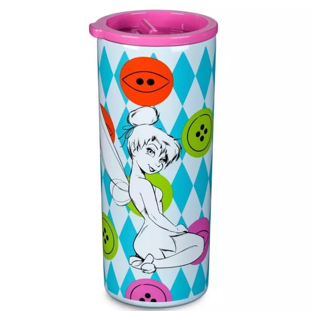 Tinker Bell Fairy Stainless Steel Travel Tumbler Peter Pan Disney NEW Coffee Tea